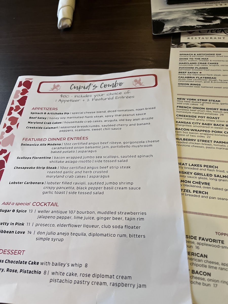 Creekside Restaurant & Bar Menu - Image 4