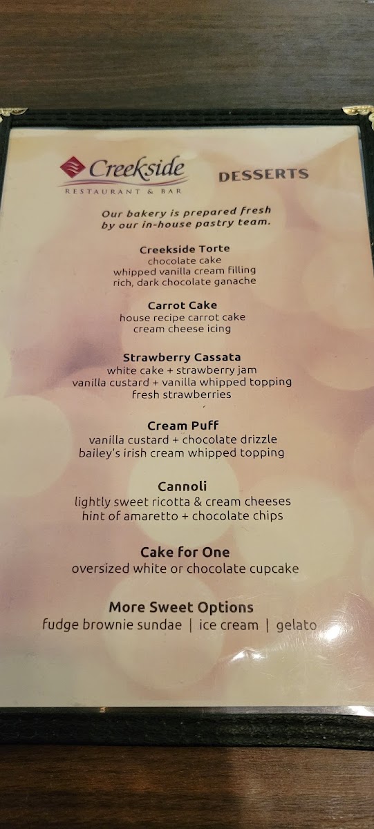 Creekside Restaurant & Bar Menu - Image 6
